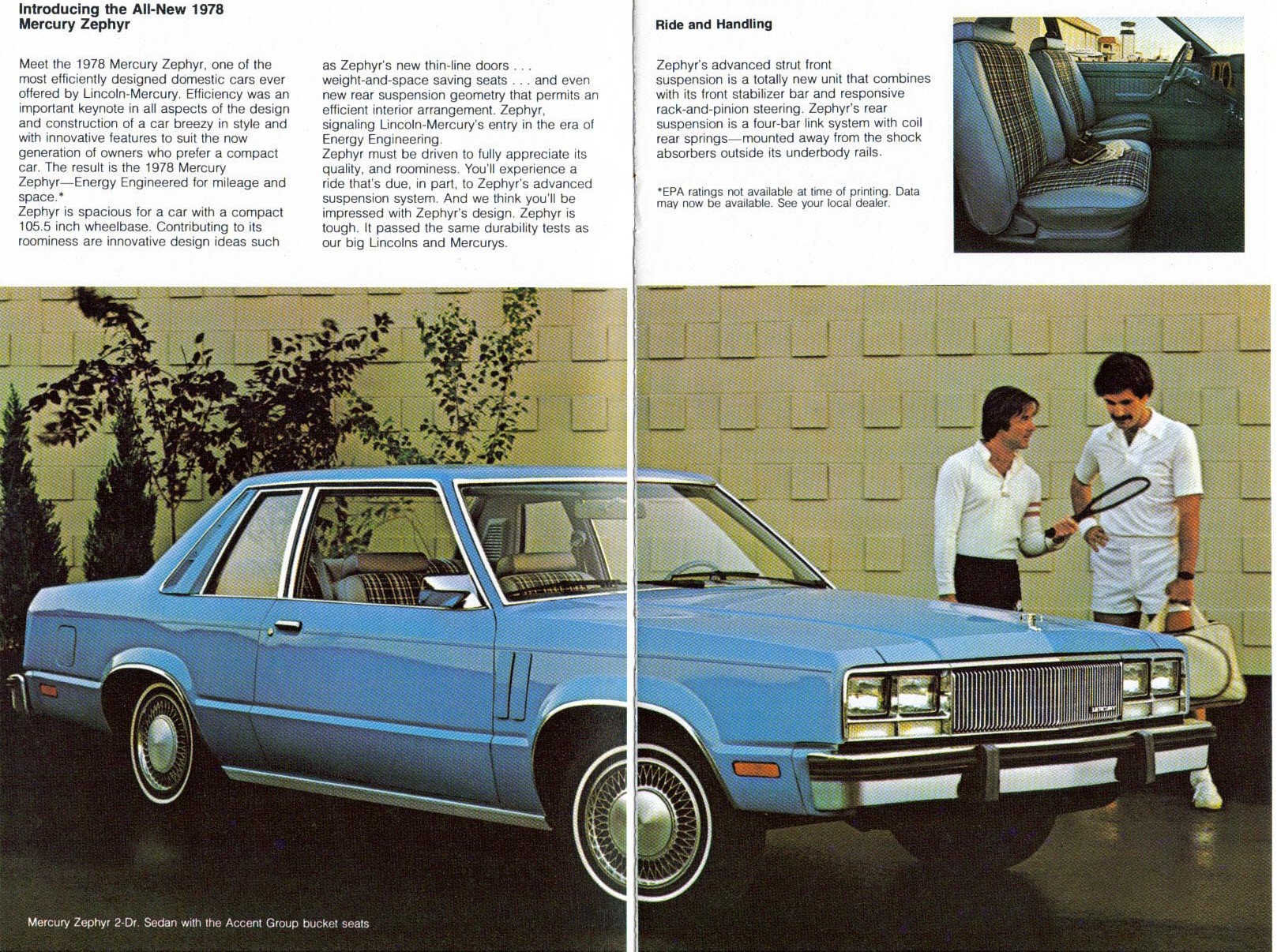 1978 Mercury Zephyr Brochure Page 1